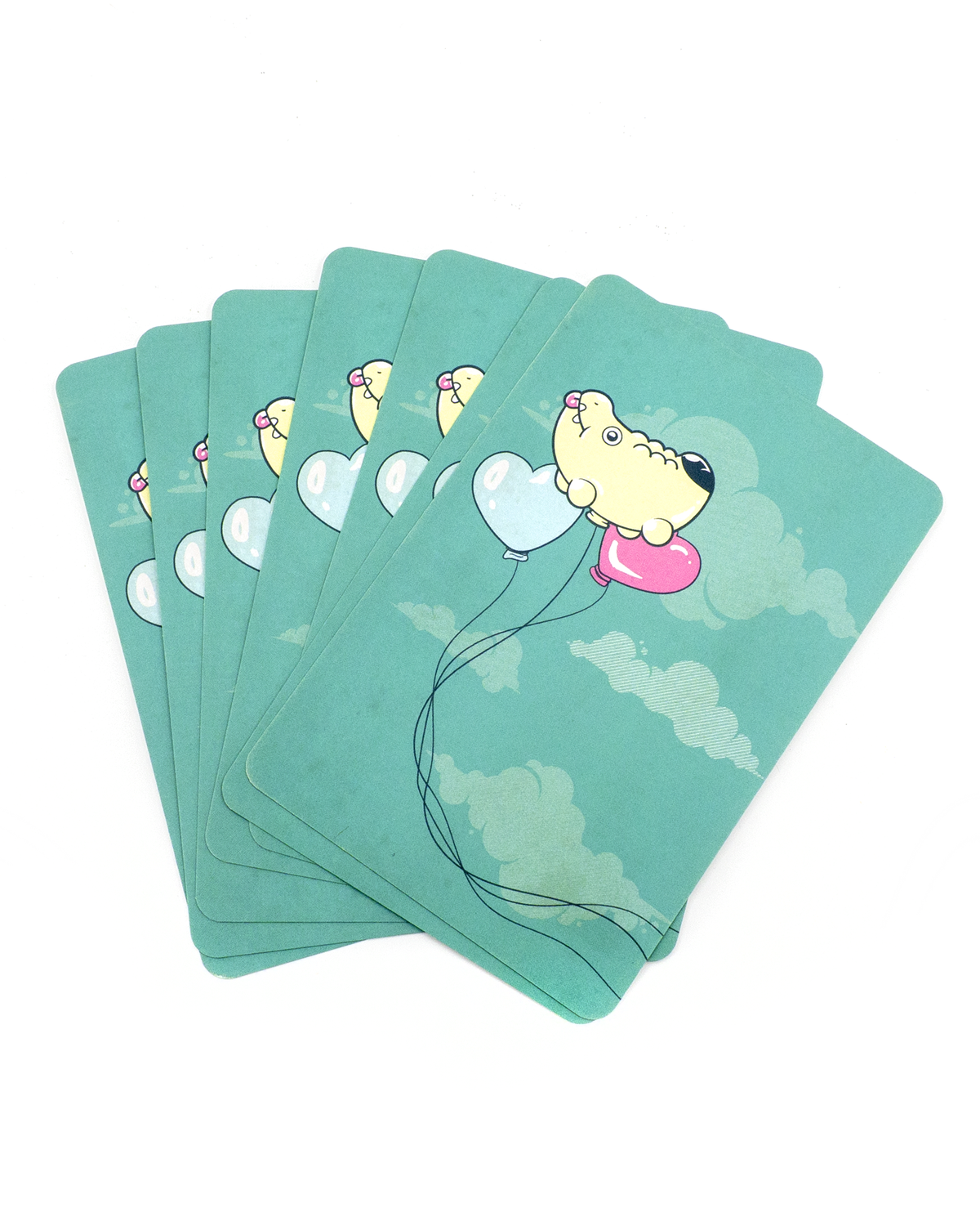Crocoballoon Art Print Postcard