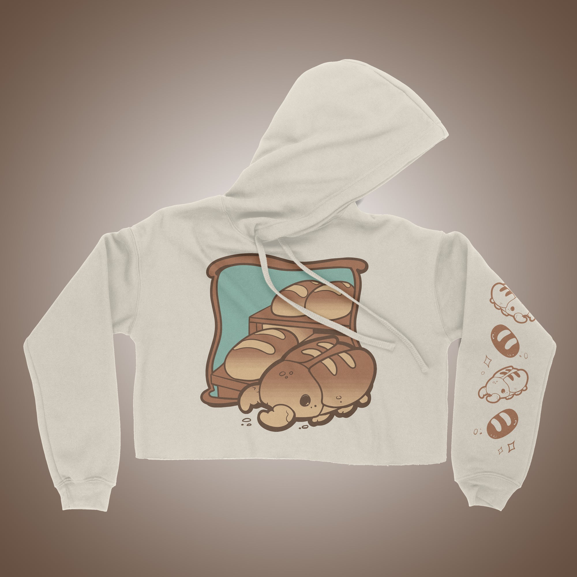Bread Bugs Women's Cropped Hoodie