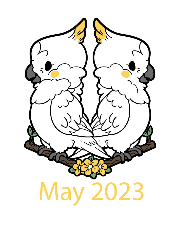 Gemini Cockatoo (May 2023) Enamel Pin