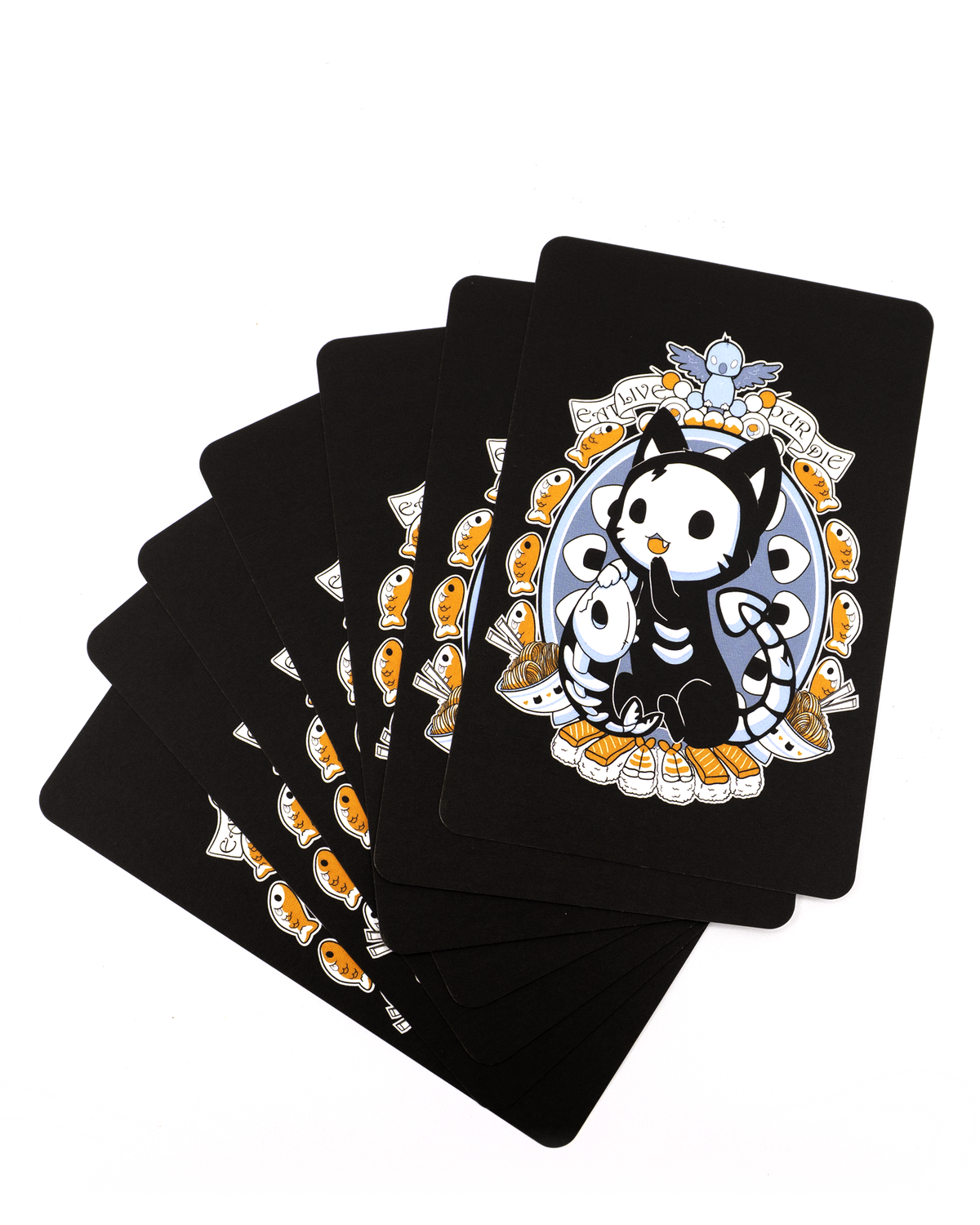 Lucy the Skelechat Art Print Postcard