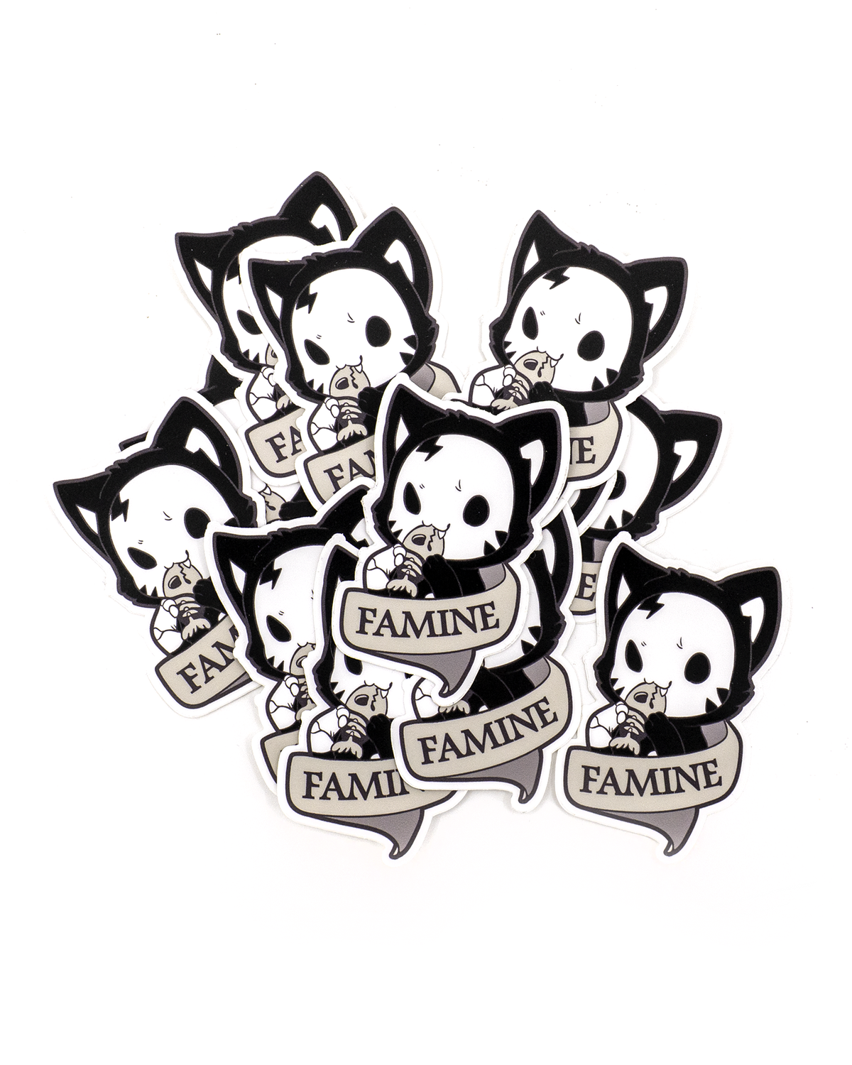 Lucy the Skelechat Sticker
