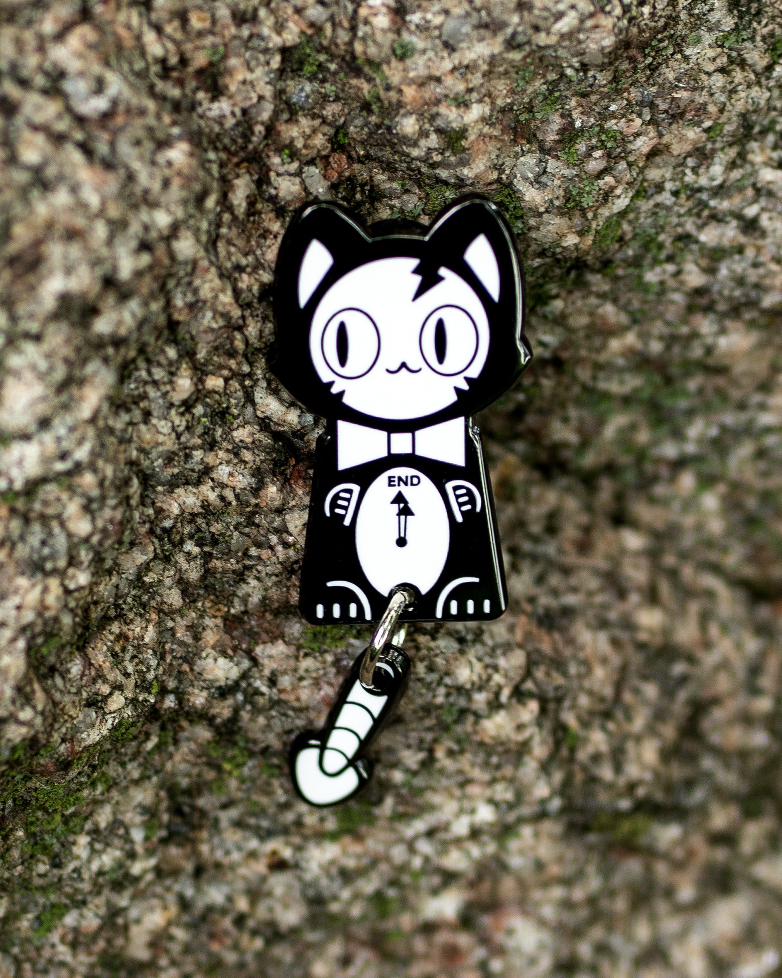 Lucy the Skeleclock Enamel Pin