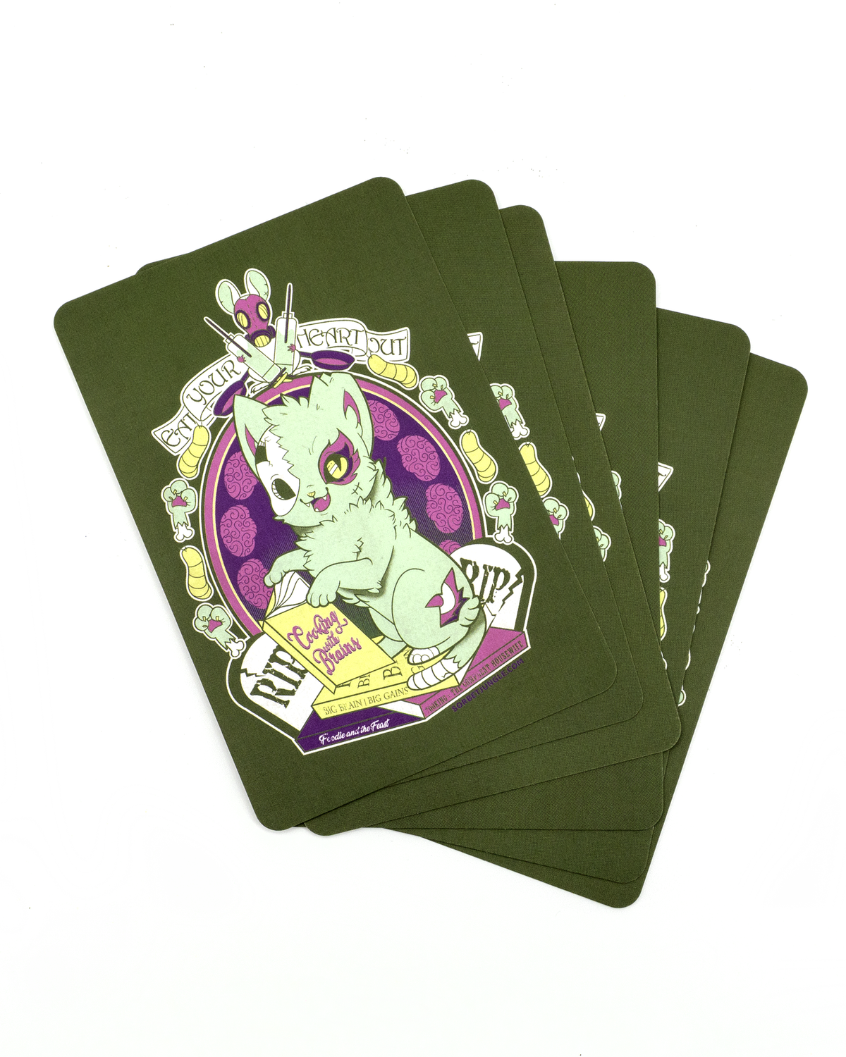 Necro Neko Art Print Postcard