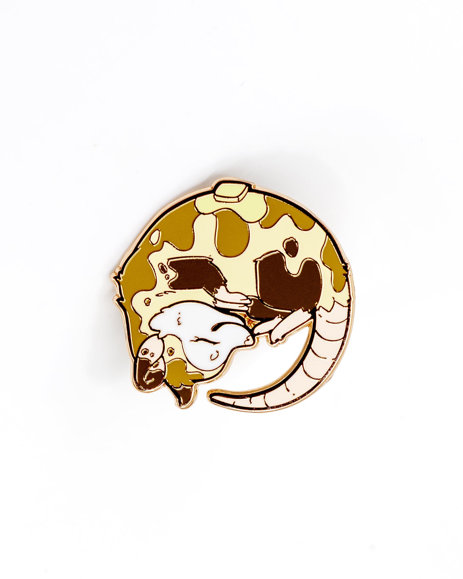 Pancake Opossum Enamel Pin