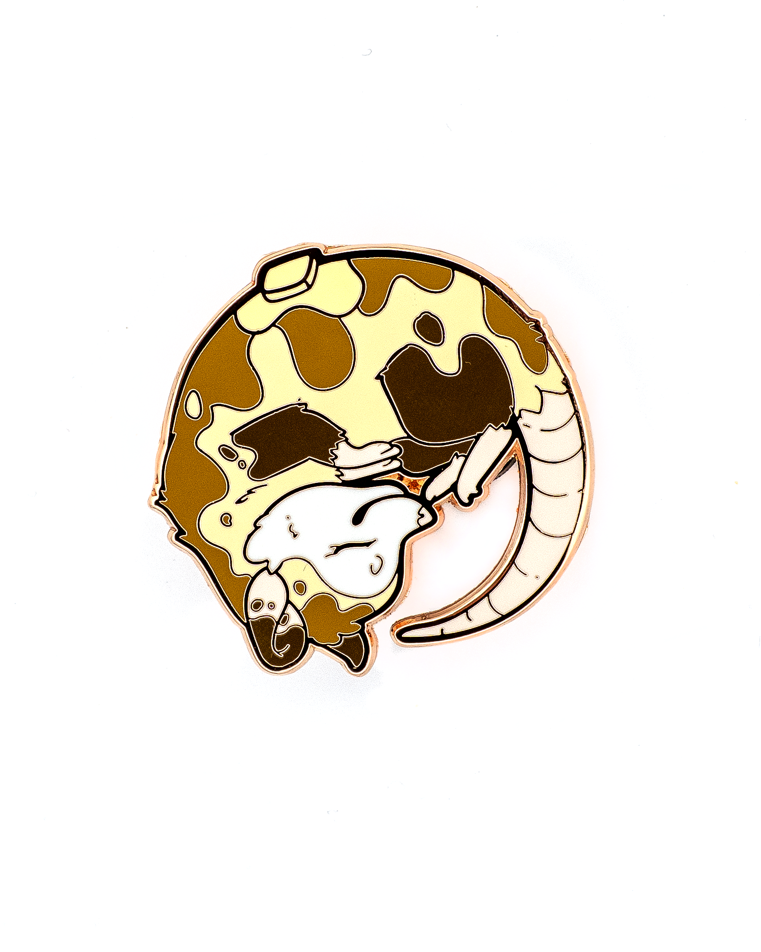Pancake Opossum Enamel Pin