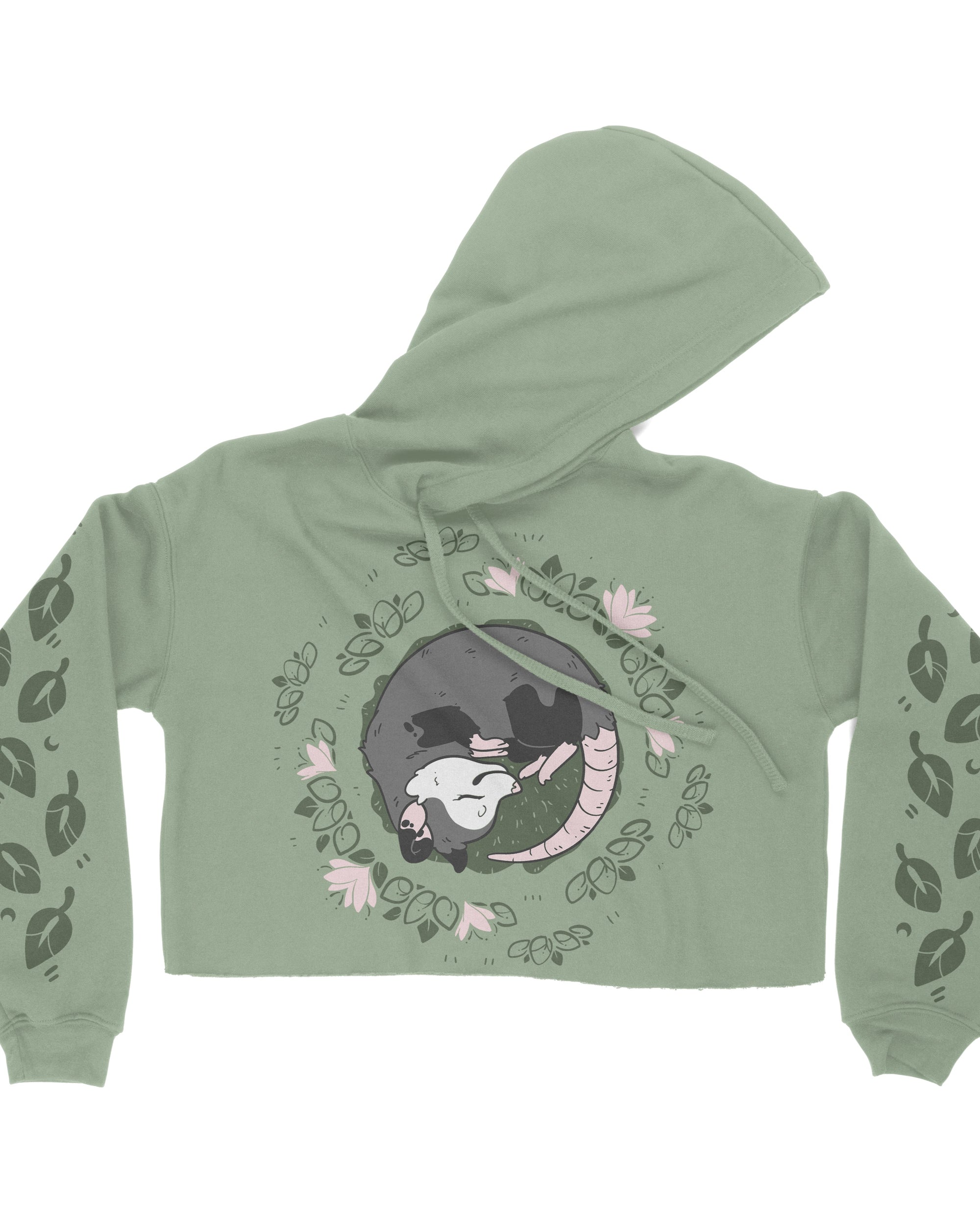 Opossum Women's Cropped Hoodie