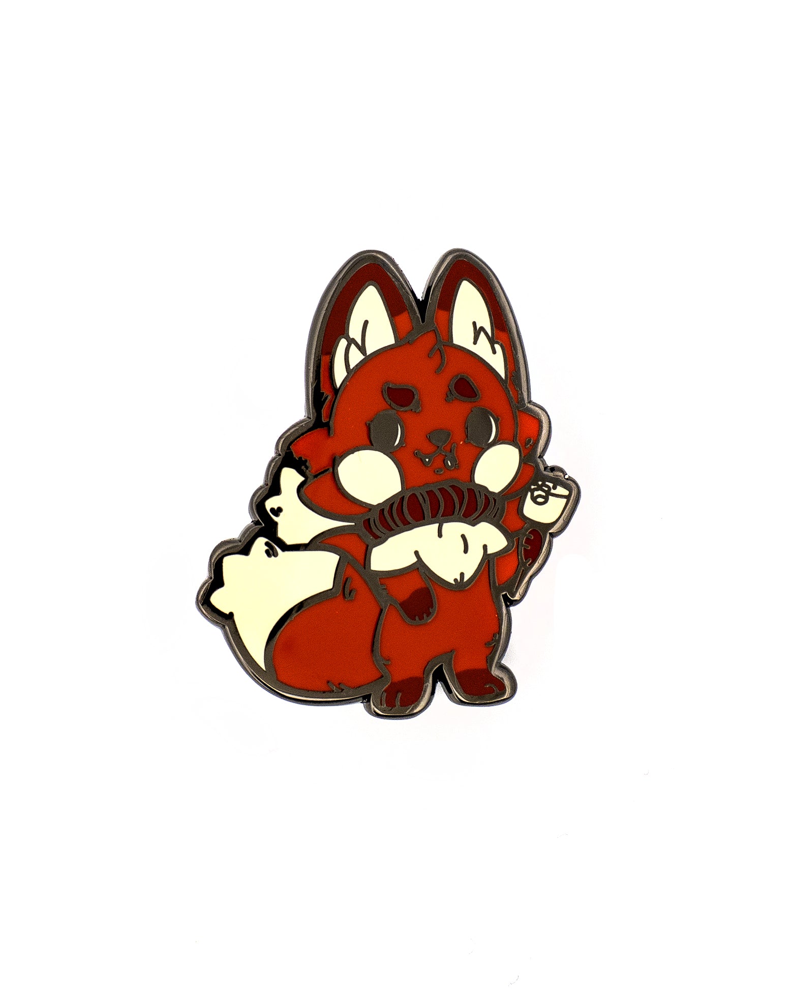 Reginald the Fire Fox Enamel Pin (December 2025)