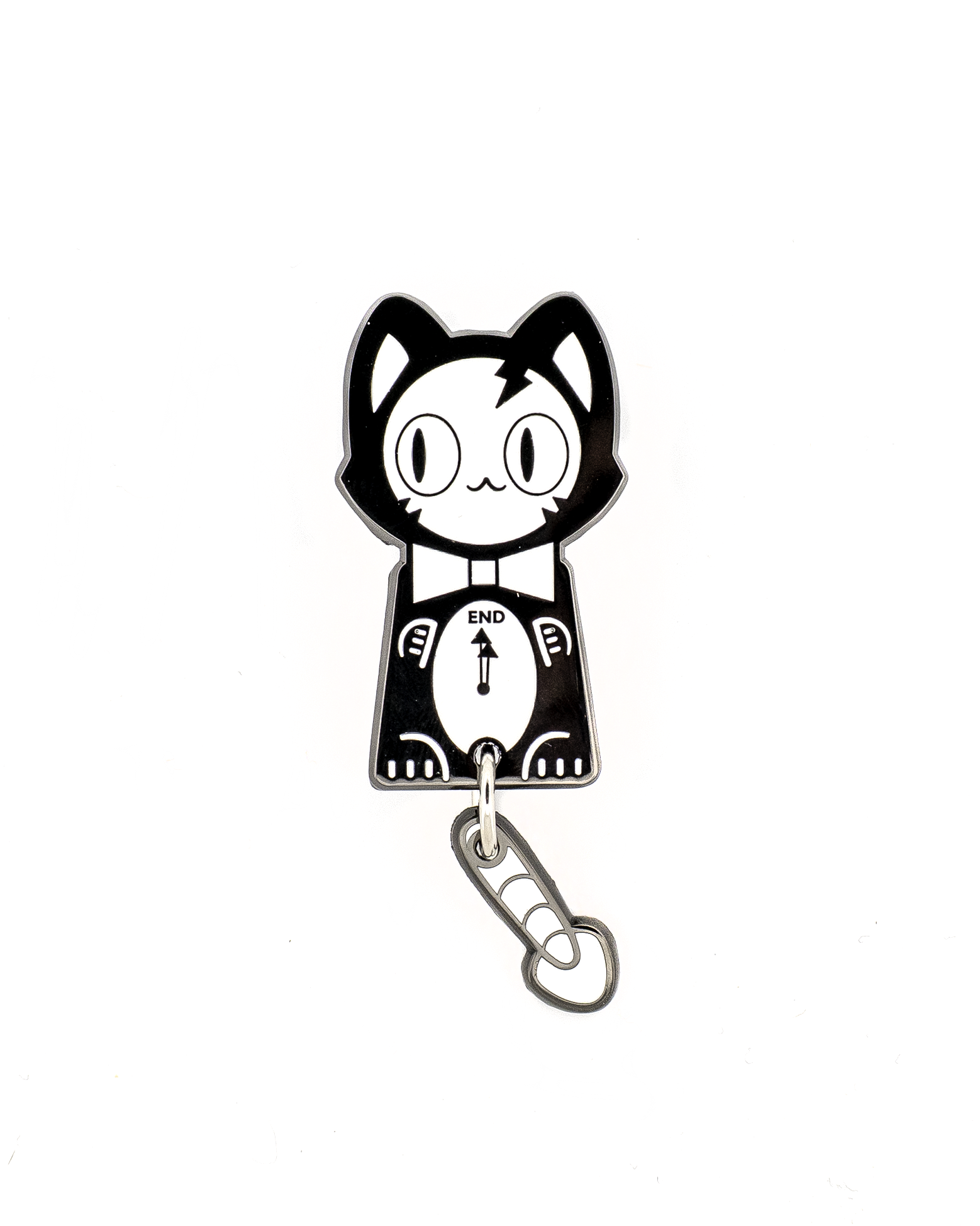 Lucy the Skeleclock Enamel Pin