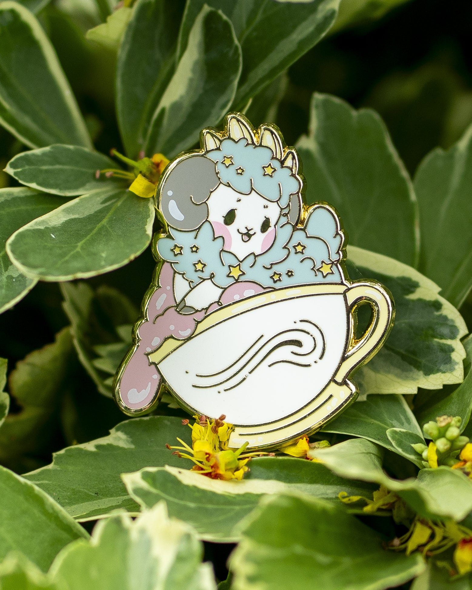 Teatime With Solram Enamel Pin