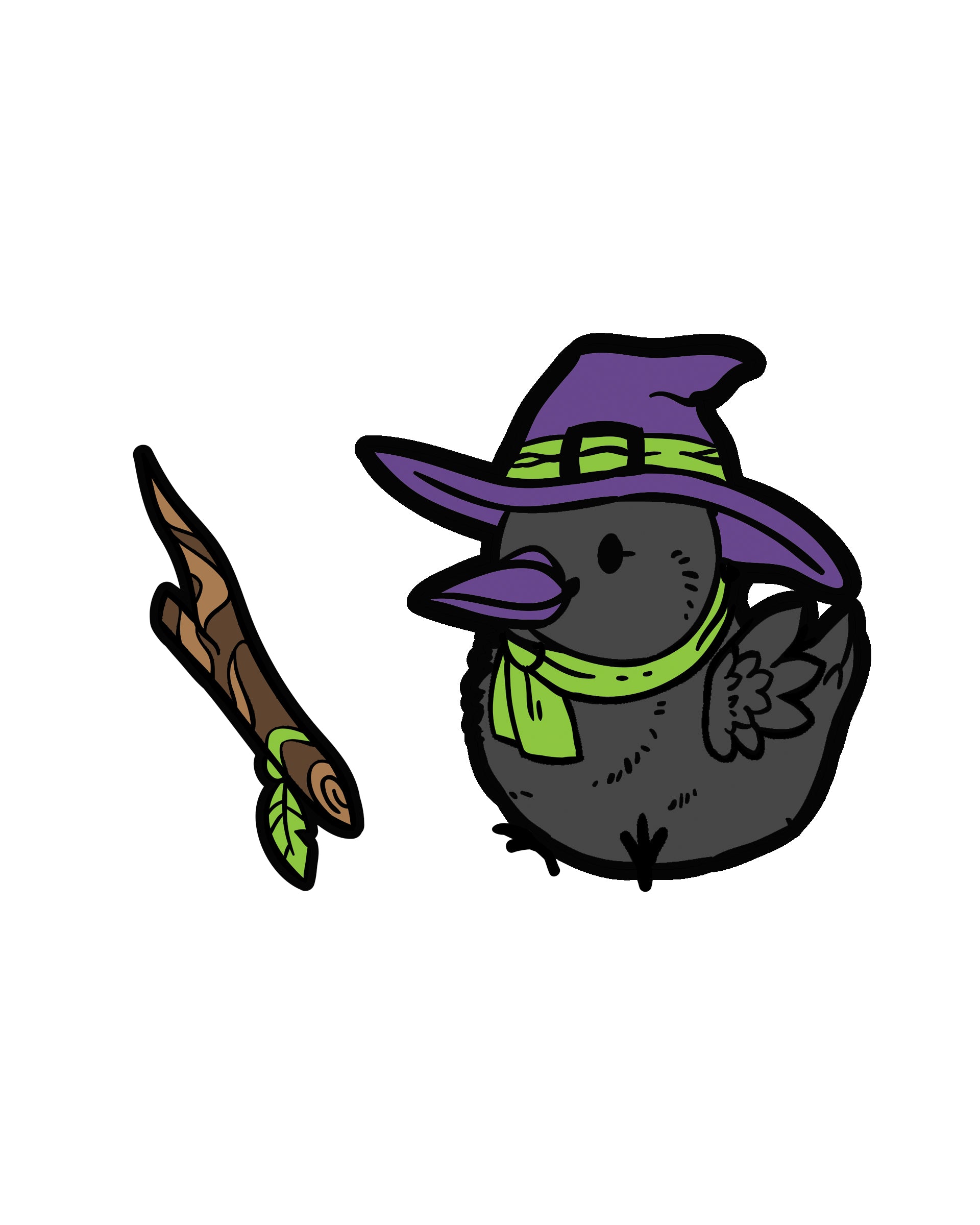 Corvid Coven - American Crow Enamel Pin