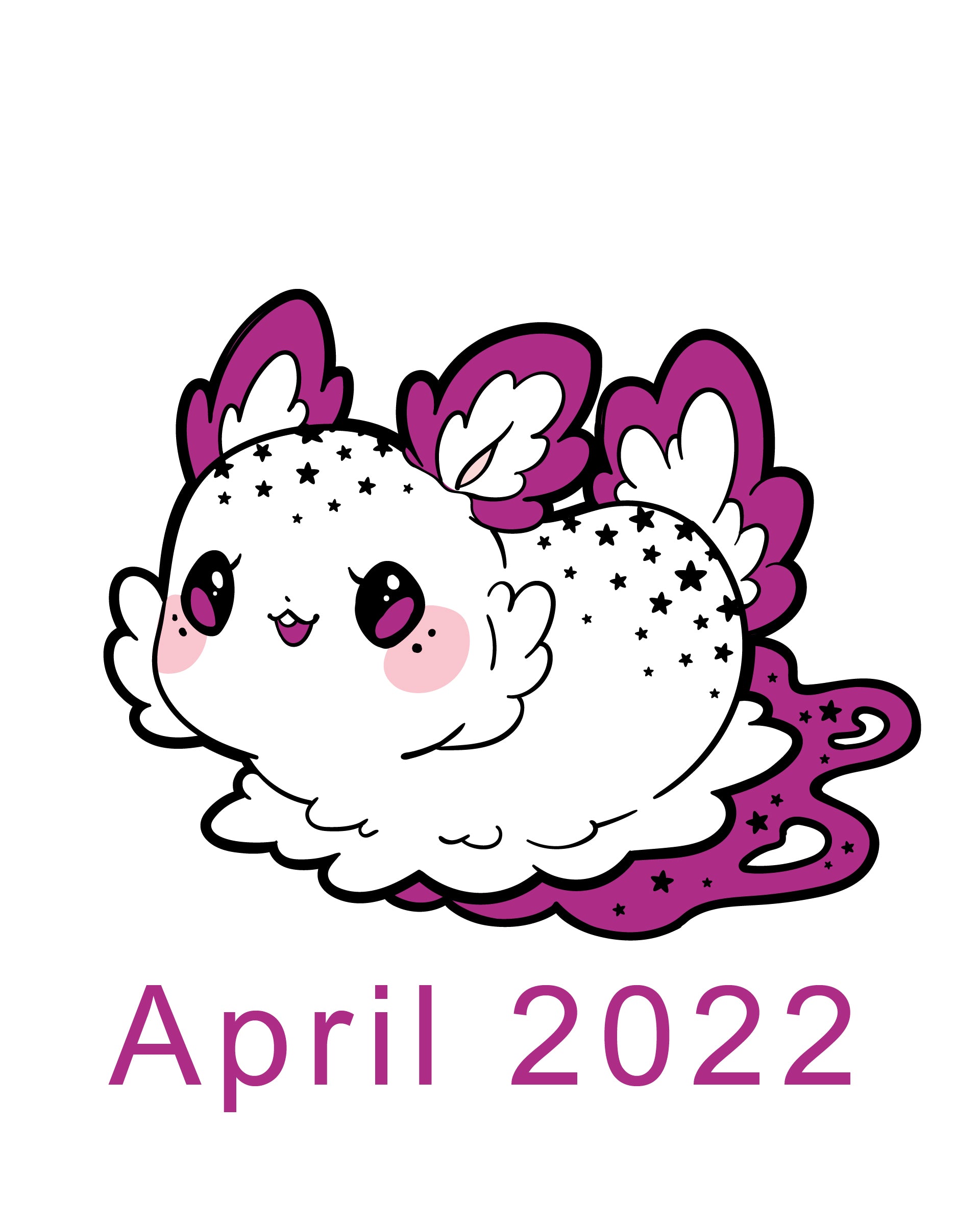 Space Sea Bunny Enamel Pin (April 2022)