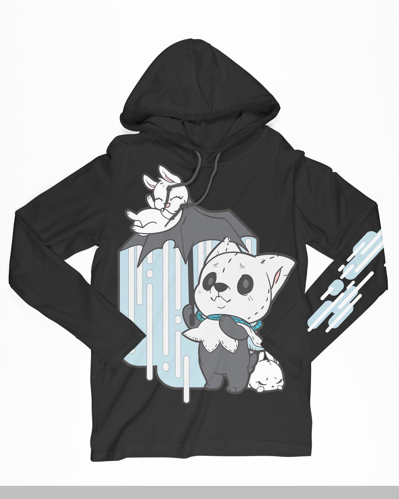 Teru Teru Unisex Long Sleeve Hooded T-Shirt