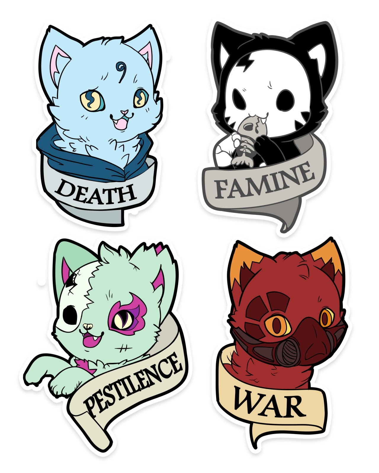 Meowmageddon Stickers