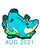 Neon Mushroom Croconana pin  (August 2021)